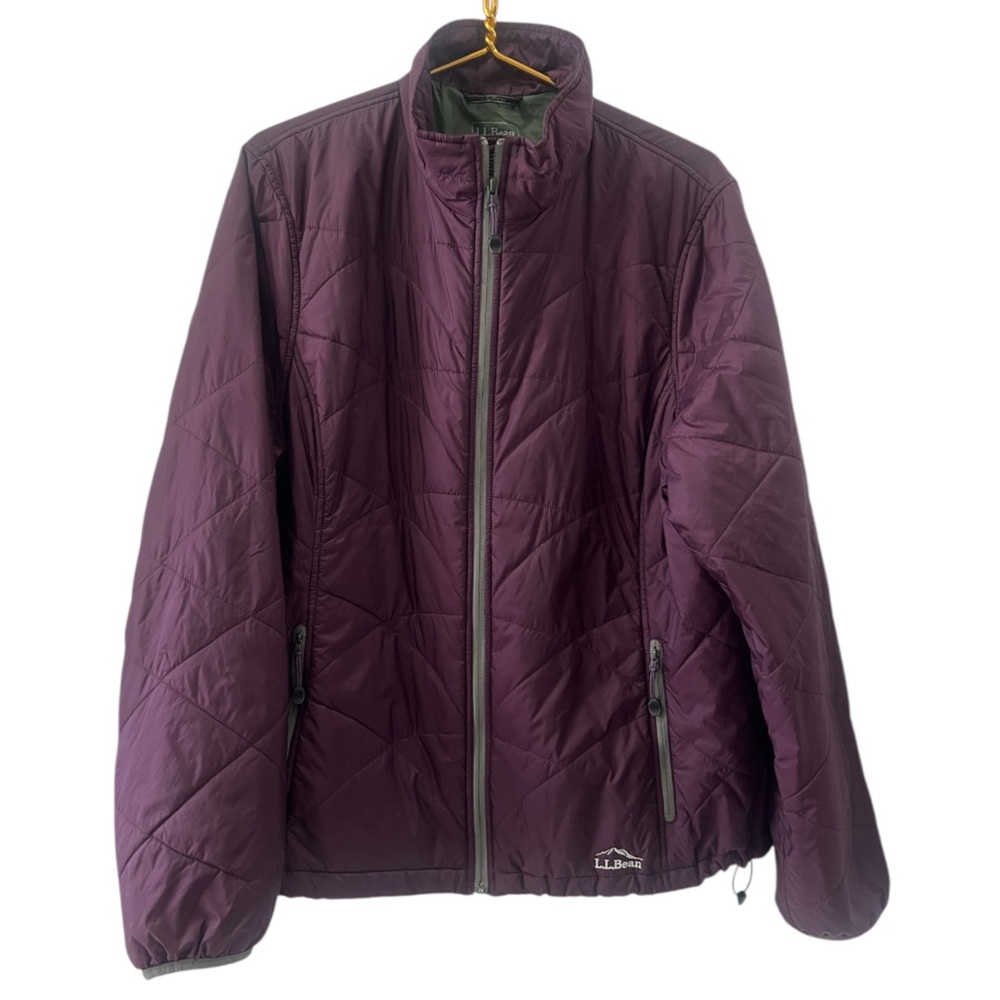 L.L. Bean Women's Deep Plum Quilted Puffer Jacket